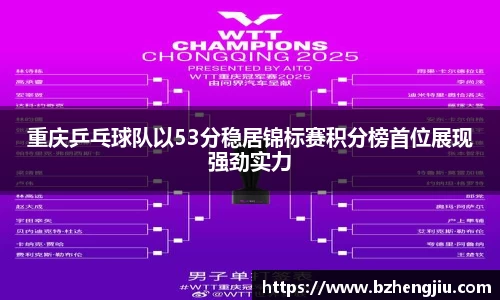 重庆乒乓球队以53分稳居锦标赛积分榜首位展现强劲实力